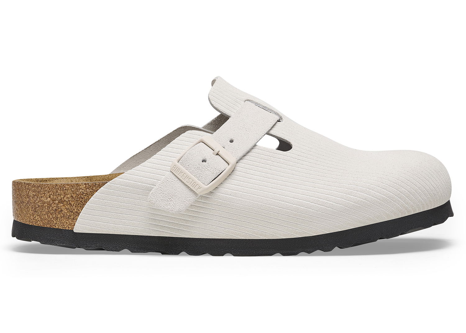 Кецове и обувки Birkenstock Boston Embossed Corduroy Suede "Antique White" Бяло | 1025252/1025270, 0
