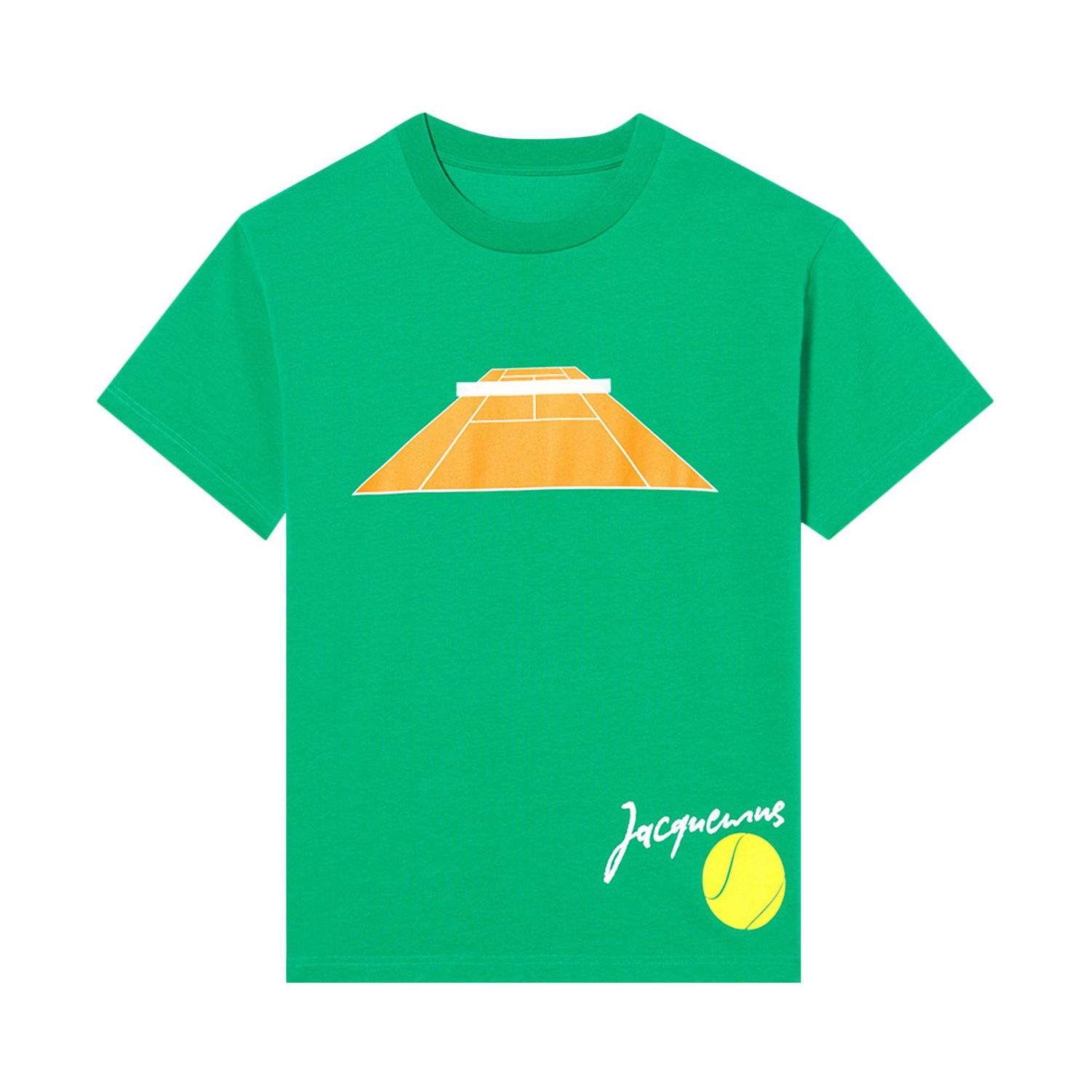 Тениска Jacquemus Le T-Shirt Tennis Зелено | 225JS029 2003 5AF, 1