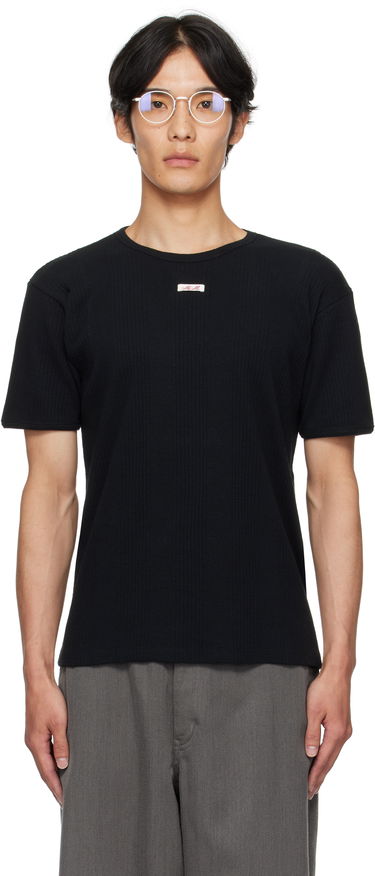 Тениска Maison Margiela Ribbed T-shirt Черно | S67GC0041 S24430, 0