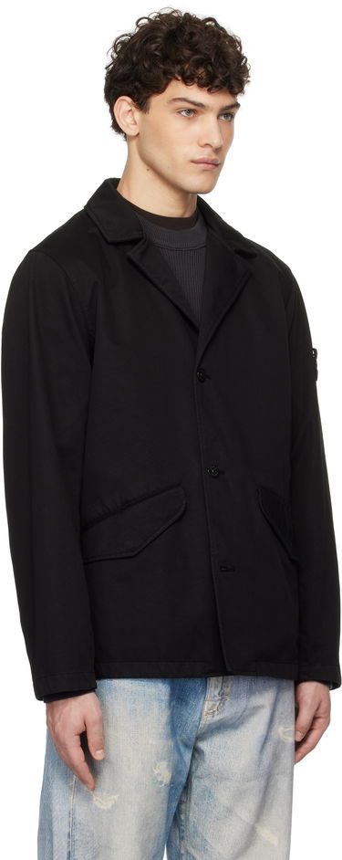 Яке Stone Island Stone Island Organic Cotton Garment Dyed Blazer Черно | K1S15 A100003 S0034, 1