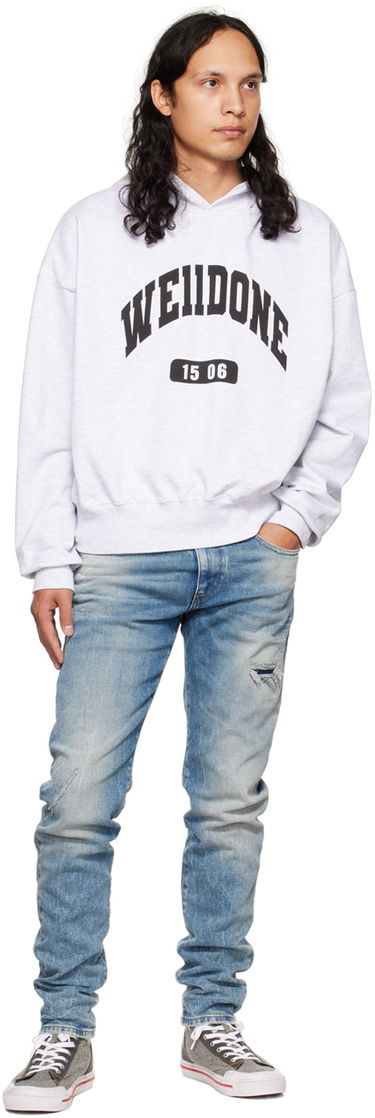 Суитчър We11done We11done Print Hoodie Сиво | WD-TH3-22-807-U-GY, 3