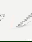 Silver Tone Ring with Pave Crystals