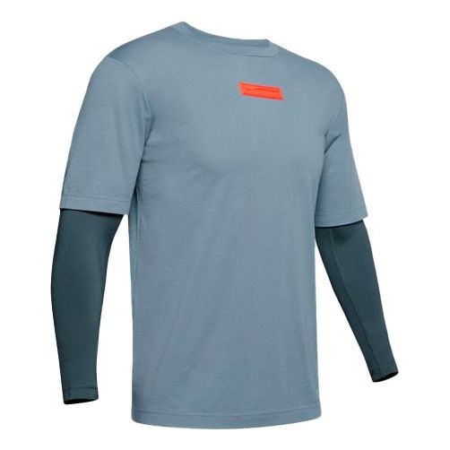 Тениска Under Armour Trek 2 in 1 T-Shirt Синьо | 1355099-013