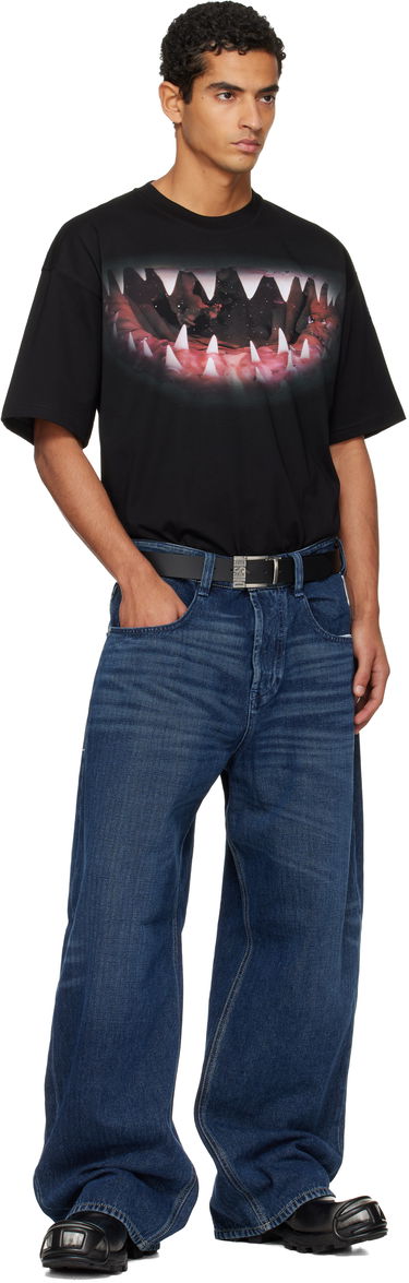 Тениска Diesel Shark Jaw Print T-Shirt Черно | A19617-0PLAT-9XX, 4