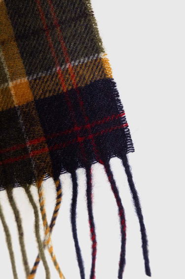 Шал Barbour Checked Wool Scarf Зелено | USC0001, 1
