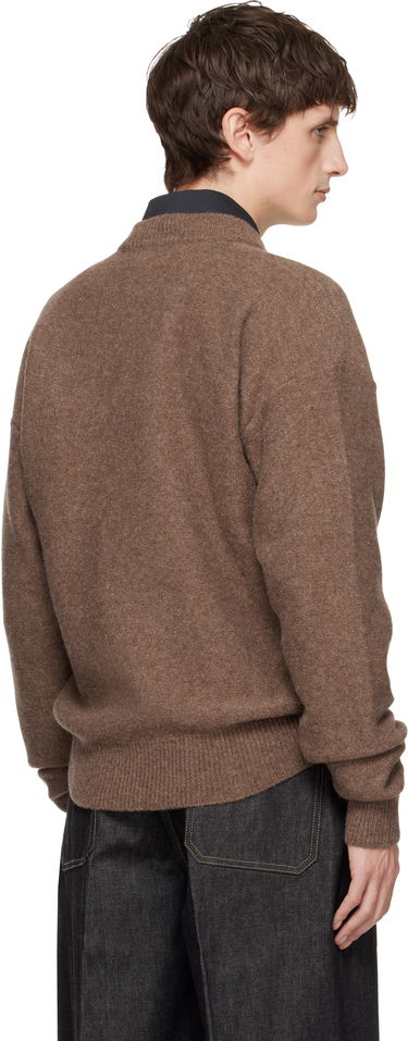 Пуловер LEMAIRE Boxy Crewneck Sweater Кафяво | TO1417 LK107, 2