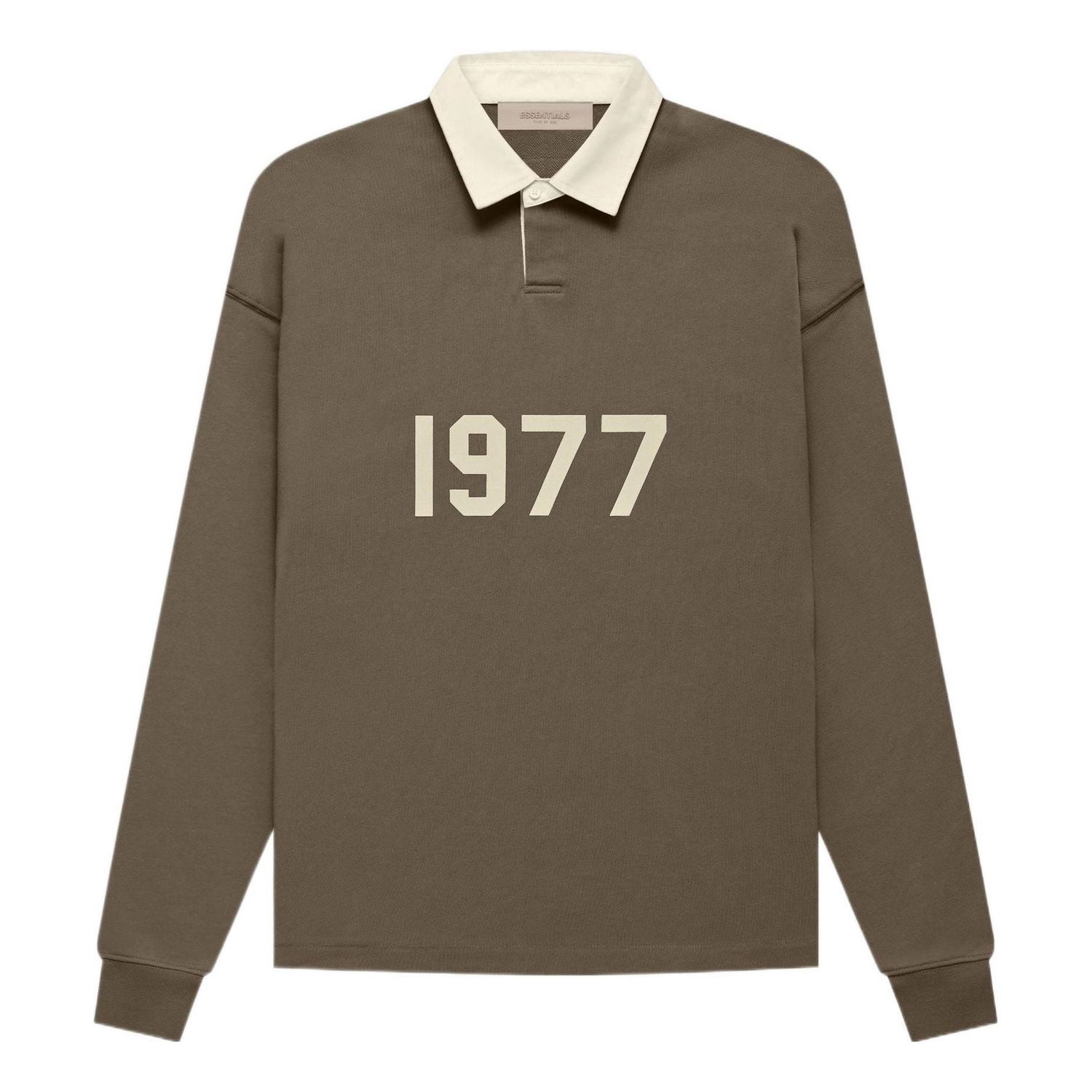 Поло тениска Fear of God Essentials 1977 Henley Rugby Polo Зелено | FOG-FW22-032, 0