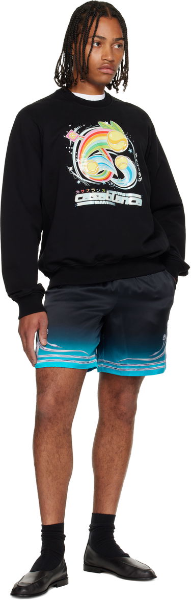 Суитчър Casablanca Casablanca Manga Tennis Ball Sweatshirt Черно | M-AW25-JTP-293-02, 3