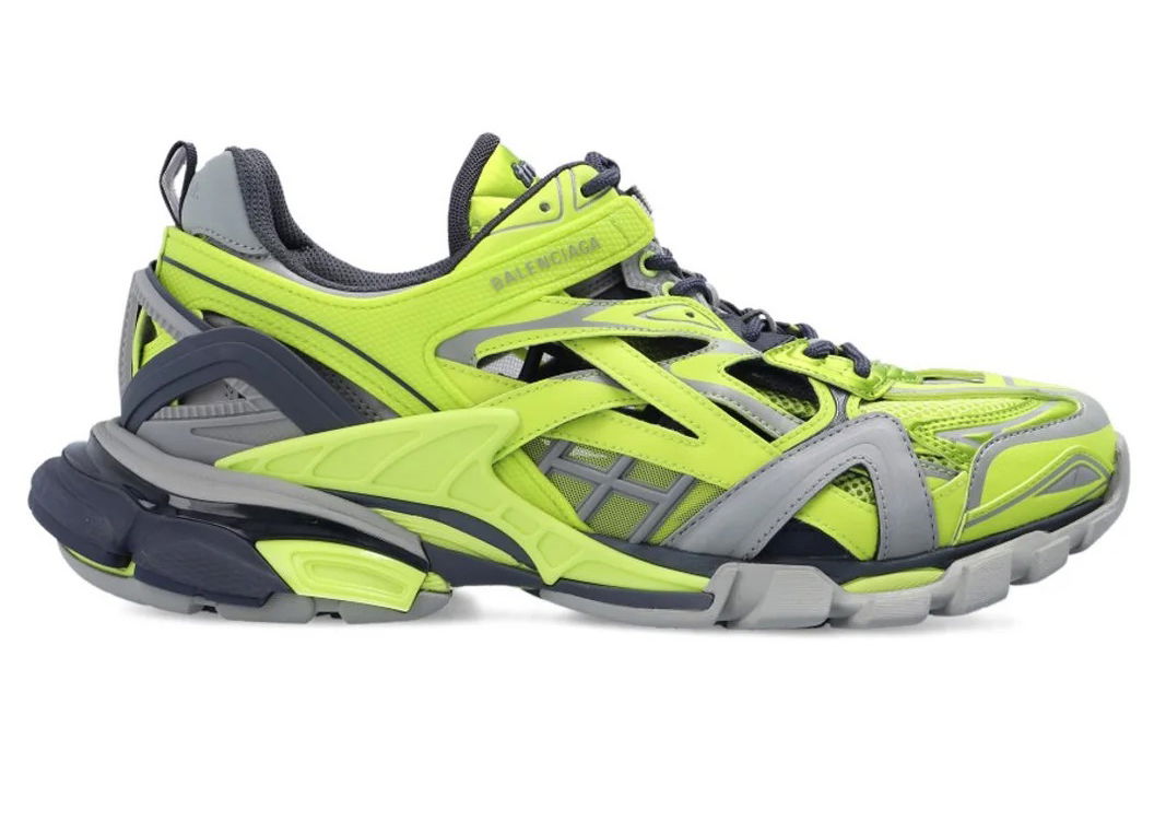 Кецове и обувки Balenciaga Track 2 Acid Green Grey Dark Grey (Women's) Жълто | 568615-W3AE2-3512, 0