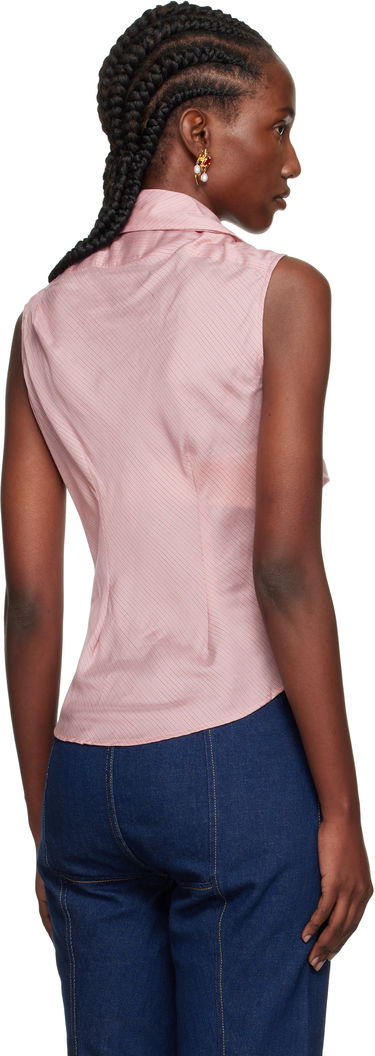 Риза Vivienne Westwood Vivienne Westwood Fancy Drunken Sleeveless Blouse Розово | 15010067-W012L-, 2