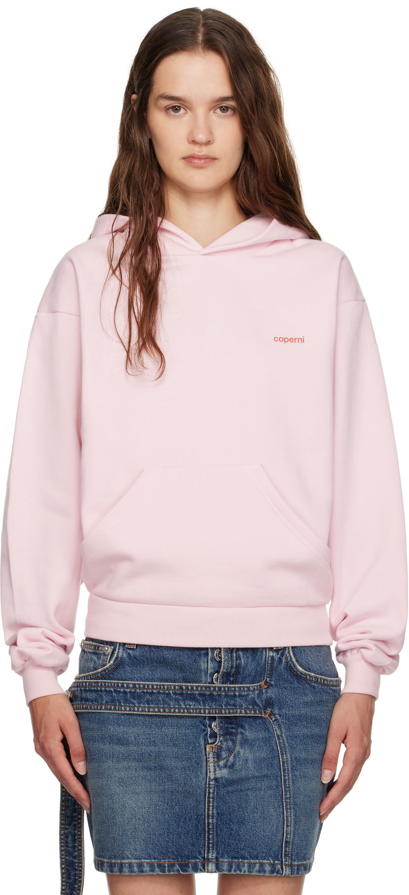 Суитчър Coperni Coperni Logo Hoodie Розово | COPJS15F5035