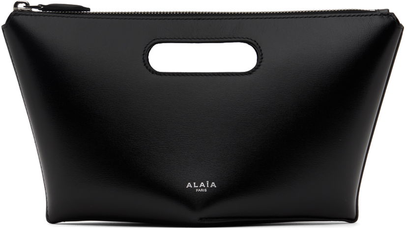 Дамска чанта Alaïa Folded Zipped Leather Clutch Черно | AA1S01625C0Y75