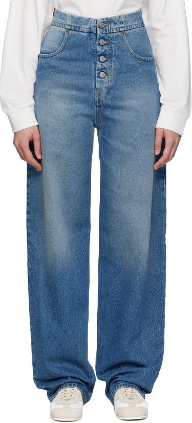 Дънки Maison Margiela MM6 Maison Margiela Straight-Leg Jeans Синьо | S52LA0241 M30018, 0