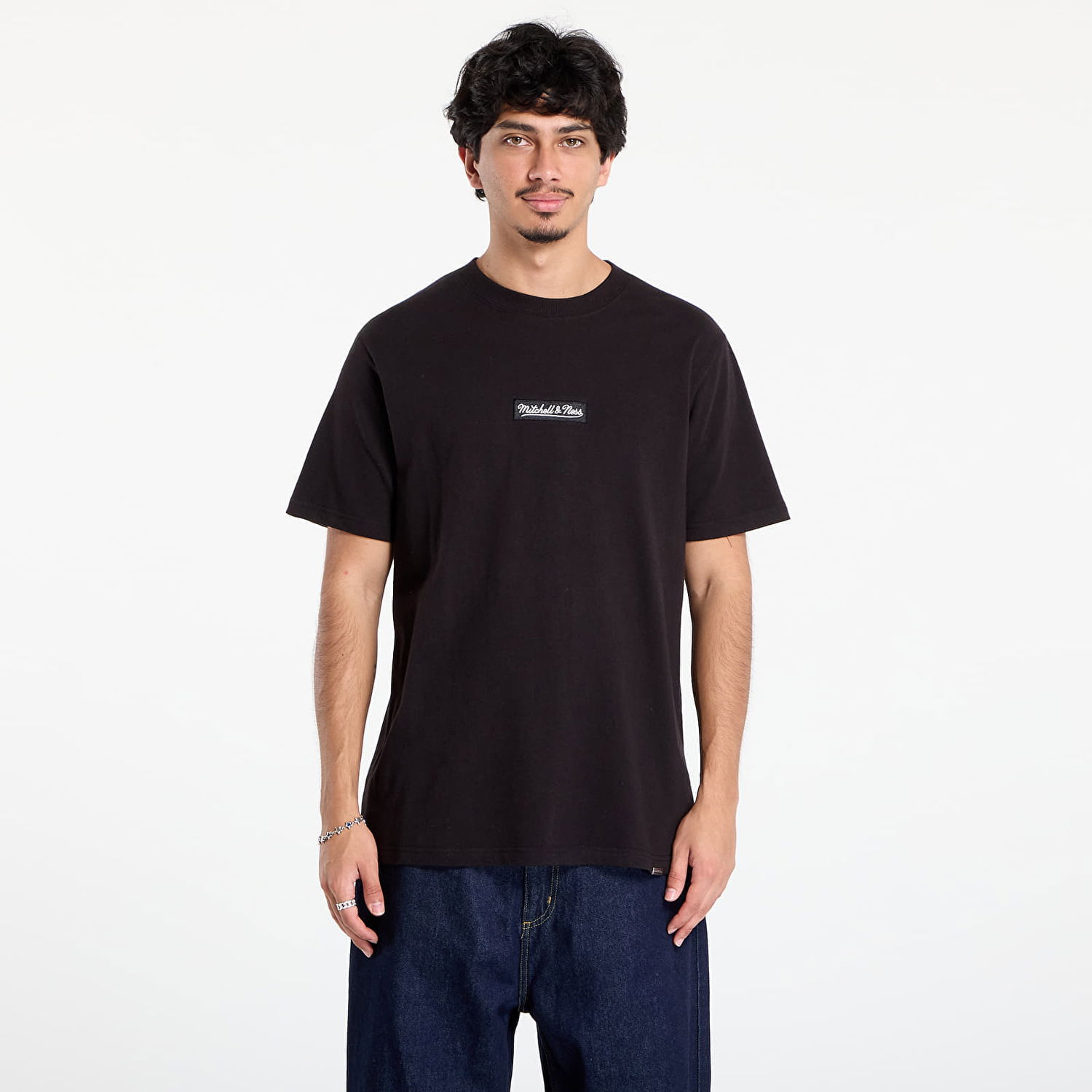 Тениска Mitchell & Ness Mitchell & Ness Branded Box Logo T-Shirt Черно | SS9609-MNNBLCK, 0