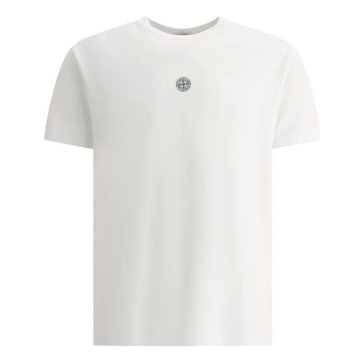 Тениска Stone Island Logo Print Regular T-Shirt Бяло | 78152NS86-V0001, 0