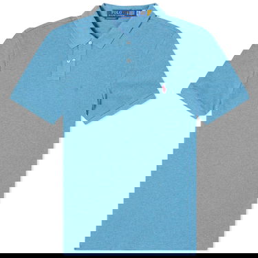 Поло тениска Polo by Ralph Lauren Custom Fit Polo Shirt Синьо | 710680784366, 0