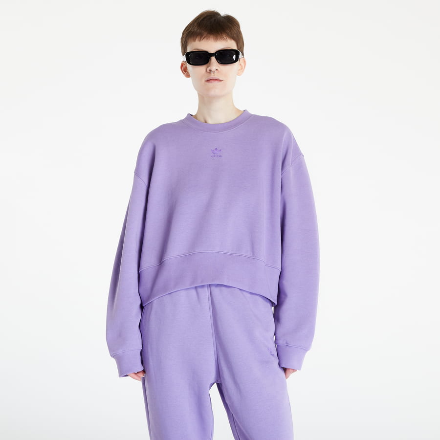 Суитчър adidas Originals Adicolor Essentials Crew Sweatshirt Лилаво | HZ8639, 0