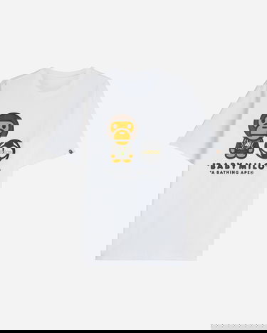 Тениска adidas Originals BAPE Milo Graphic T-Shirt Бяло | JZ7392, 3