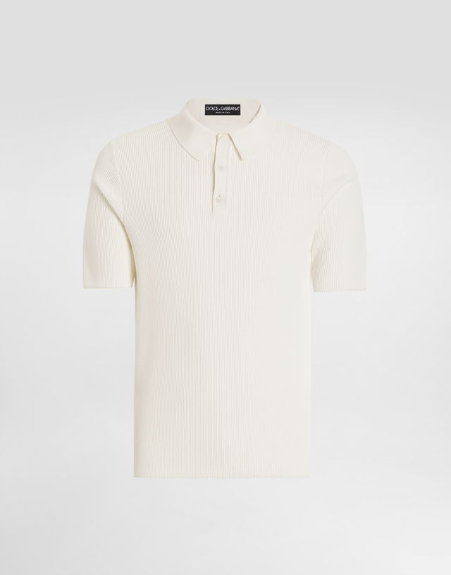 Dolce & Gabbana Short-Sleeved Knit Polo Shirt