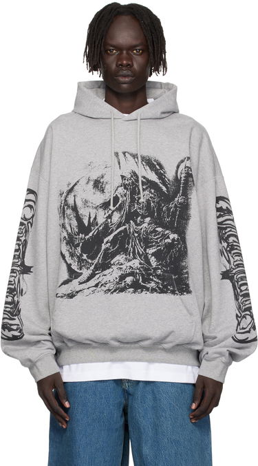Суитчър VETEMENTS Vetements Goth Oversized Hoodie Сиво | UH76HD800G, 0
