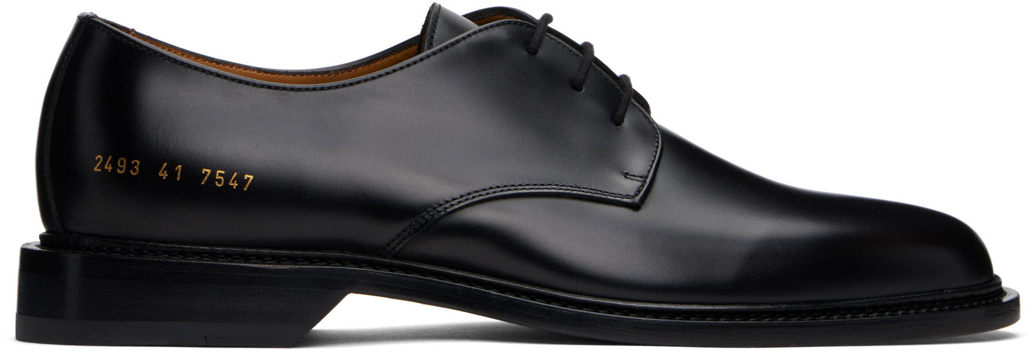 Облекло Common Projects Common Projects Polished Leather Derbys Черно | ARTICLE 2493, 0
