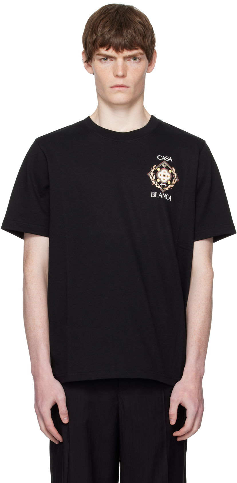 Тениска Casablanca Casablanca Tennis Club Icon T-Shirt Черно | MPF25-JTS-001-12-EX