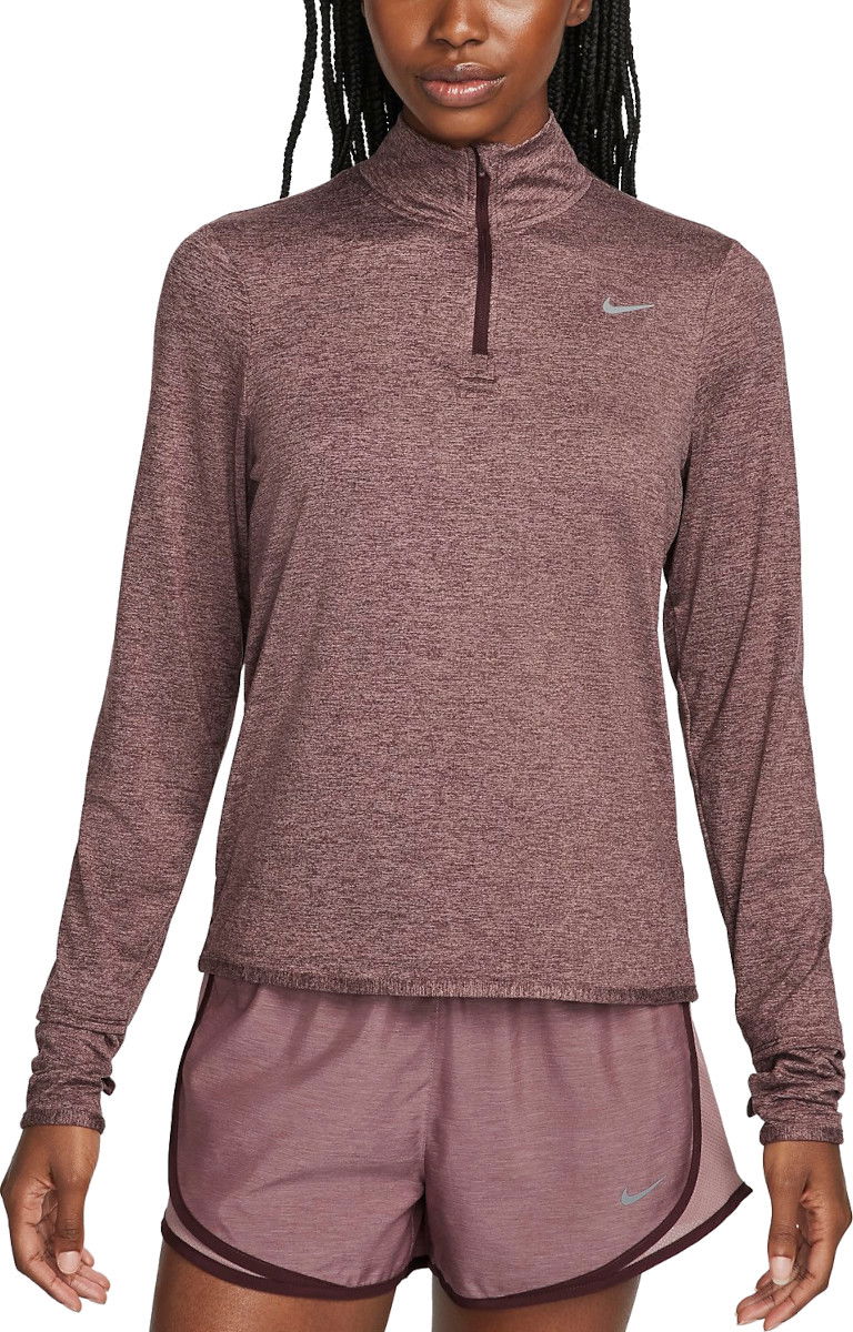 Тениска Nike W NK SWIFT ELMNT DF UV HZ TOP Бургунди | fb4316-652, 0