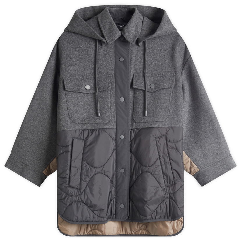 Палта Max Mara Weekend Max Mara Ossola Quilted Hooded Coat Сиво | 2515481011600