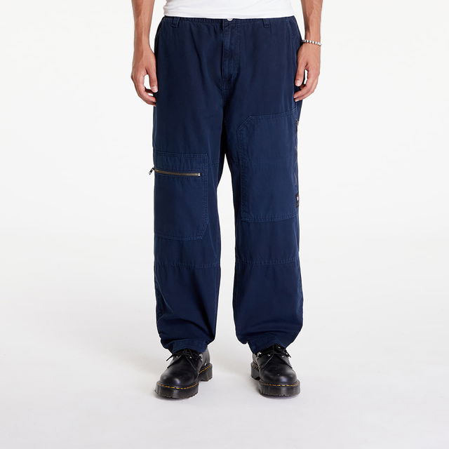 Aidan Straight Baggy Tapered Cargo Pants Dark Night Navy