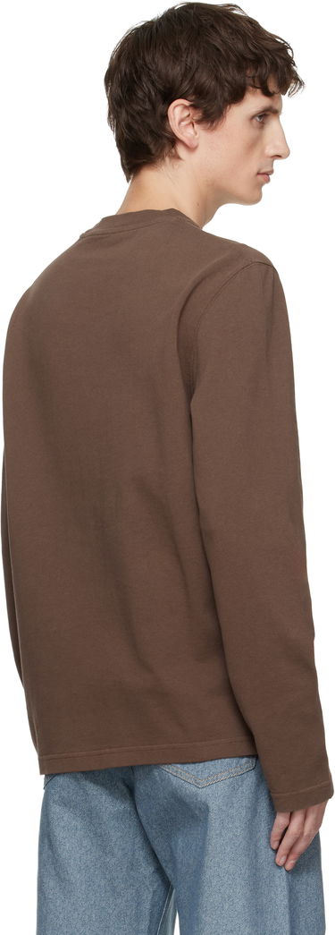 Тениска Jacquemus 'The Gros Grain' Long-Sleeve T-shirt Кафяво | 25HTSM00570AJ00226, 2