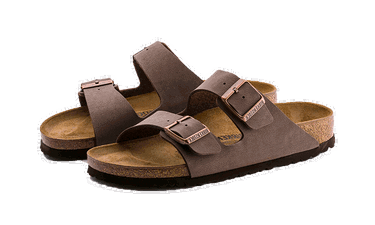 Кецове и обувки Birkenstock Arizona Birko-Flor Nubuck Mocha Кафяво | 0151181/0151183, 2