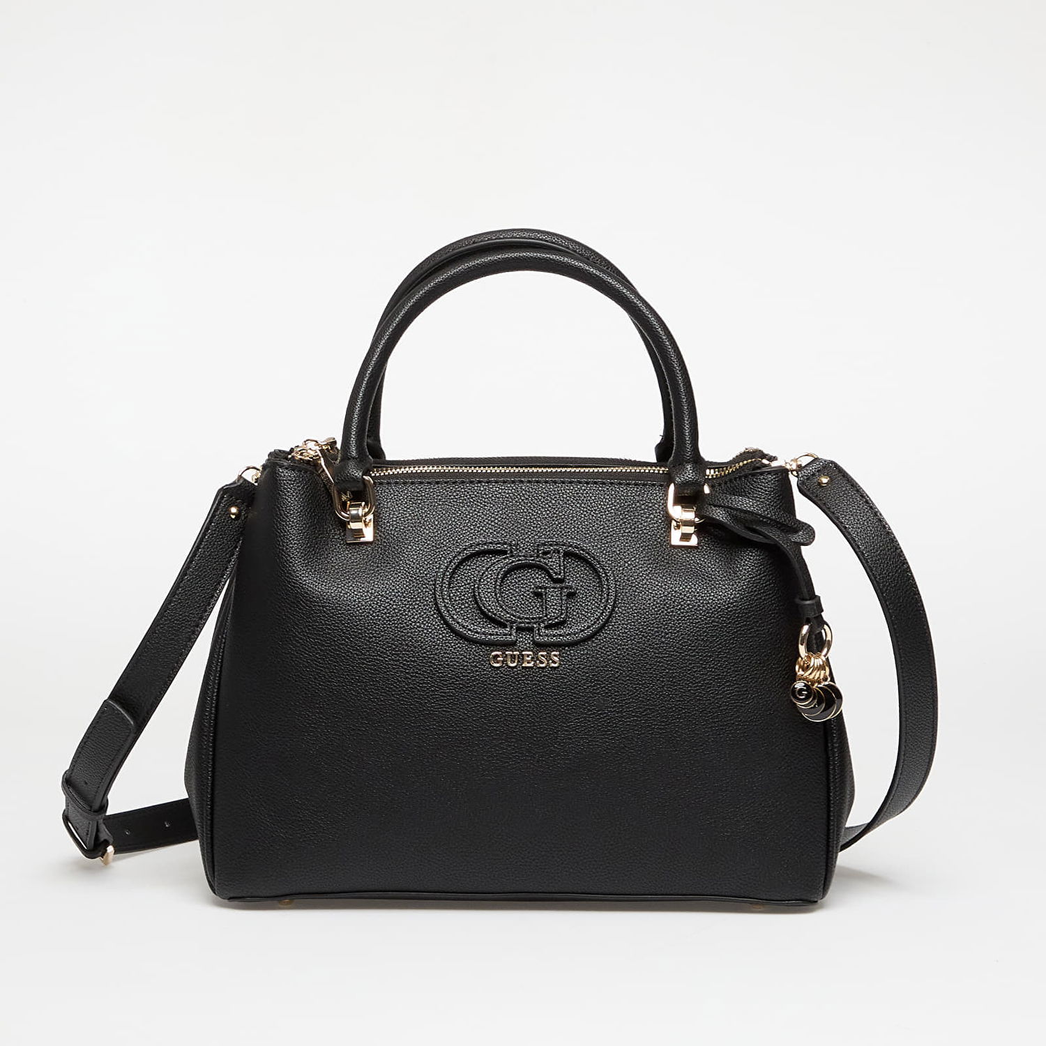 Дамска чанта GUESS Guess Calebra Hobo Status Satchel Черно | HWBG9536060-BLA, 0