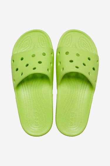 Кецове и обувки Crocs Classic Slide Slippers Зелено | 206121.LIMEADE, 1