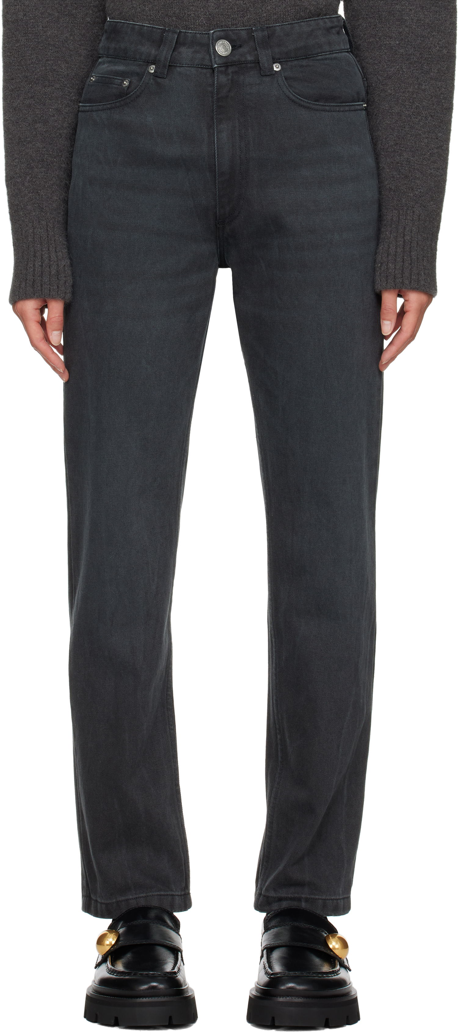 Дънки AMI Classic Fit Jeans Черно | FTR031.CO0037, 0