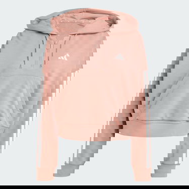 Суитчър adidas Performance 3-Stripes Quarter-Zip Hoodie Розово | JN1957, 3
