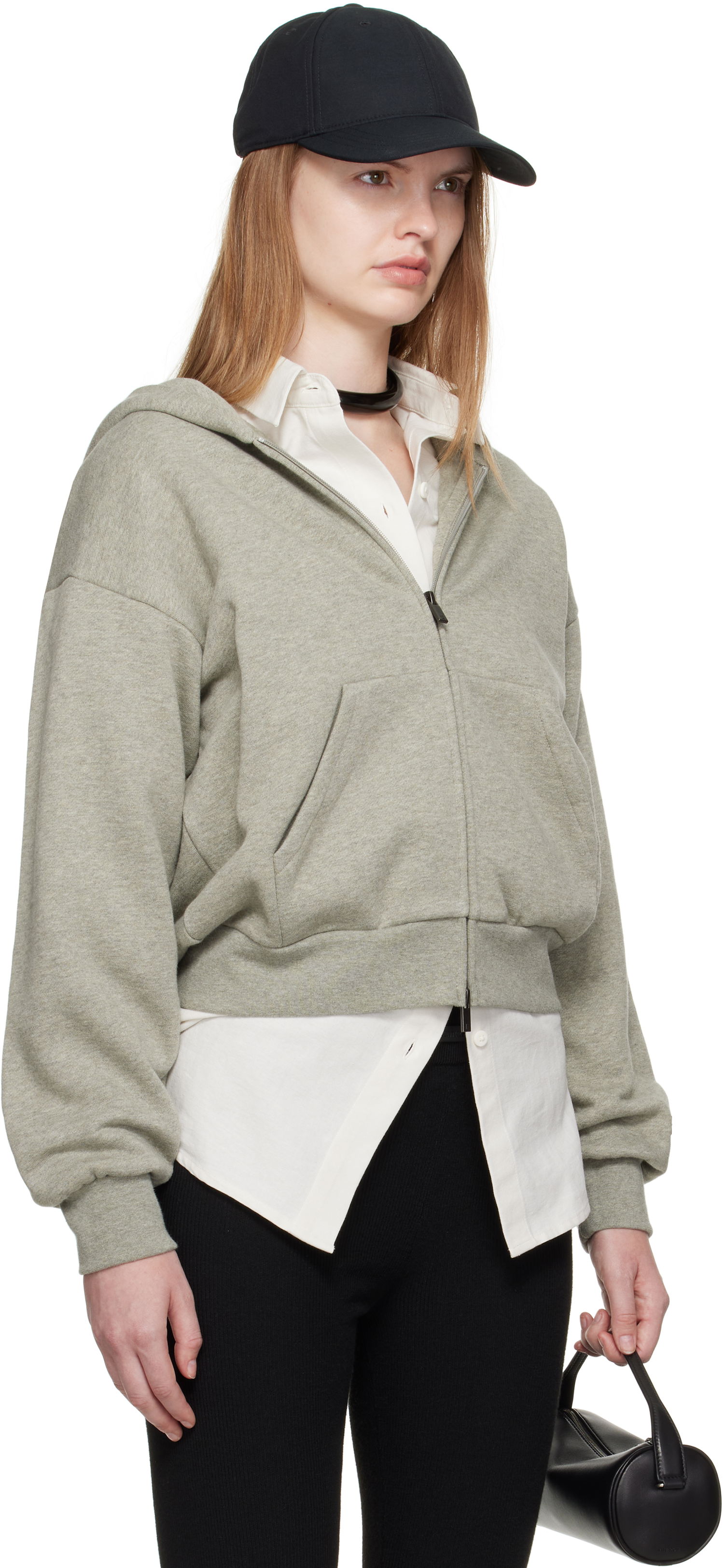 Суитчър Fear of God ESSENTIALS Classic Fit Zip-Up Hoodie Сиво | 192SP255095FW, 1