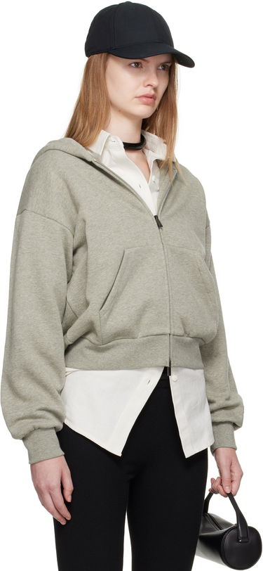 Суитчър Fear of God ESSENTIALS Classic Fit Zip-Up Hoodie Сиво | 192SP255095FW, 1