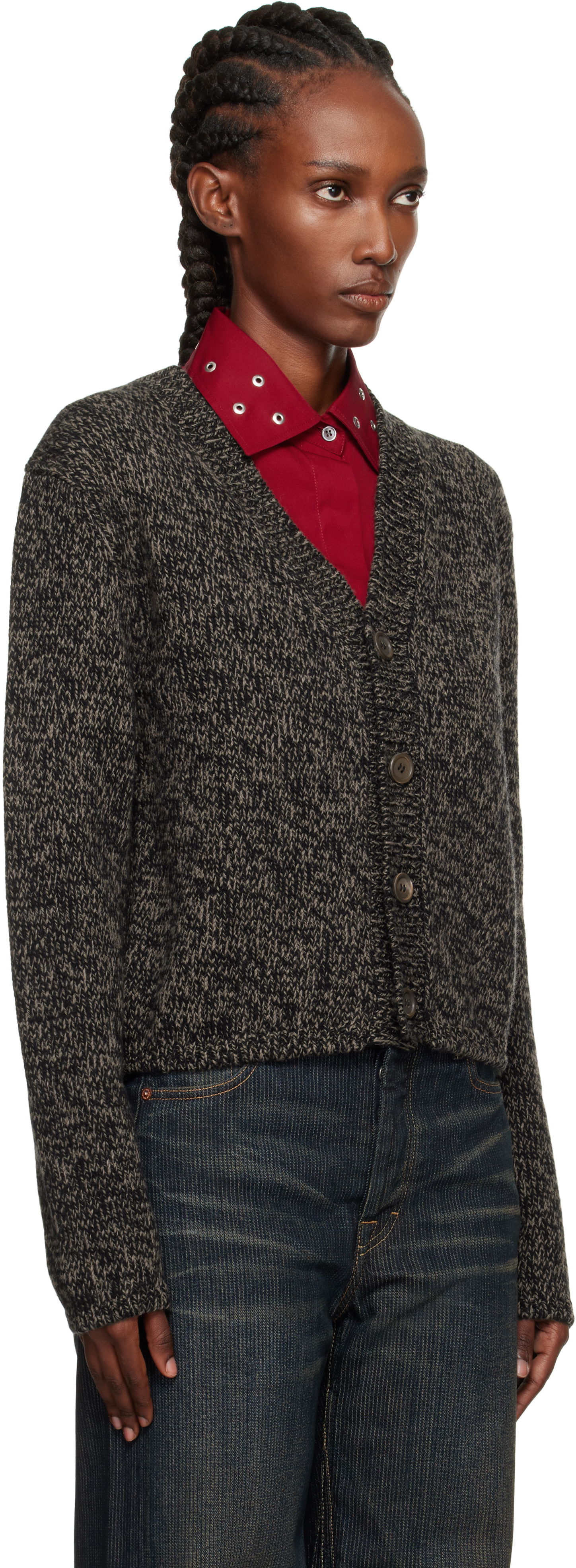 Пуловер OUR LEGACY Our Legacy Academy Knit Cardigan Сиво | W4253AB, 1