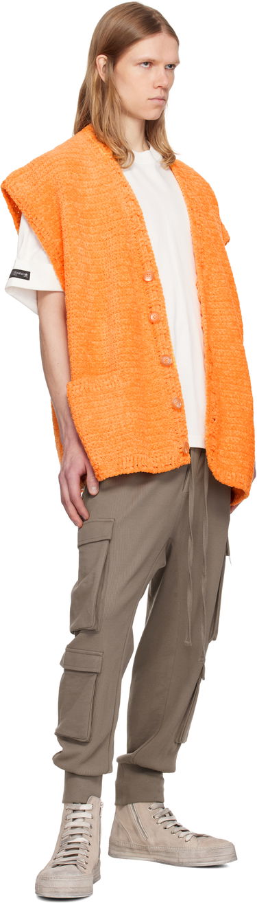 Пуловер Mastermind WORLD MASTERMIND WORLD Crochet Vest Оранжево
 | MW25S14-KN002-014, 3