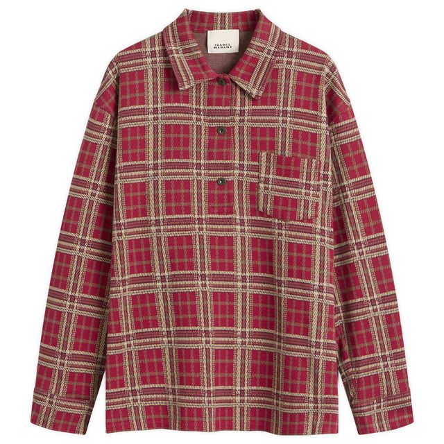 Isabel Marant Bruna Check Shirt, Size Medium