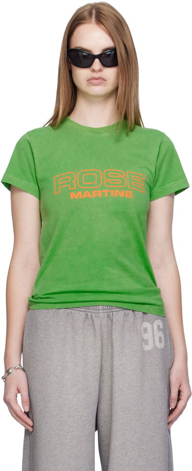 Тениска Martine Rose Martine Rose Shrunken T-Shirt Зелено | 629JE01400CW, 0