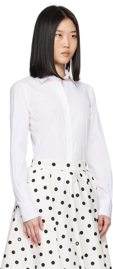 Риза Dolce & Gabbana White Spread Collar Shirt Бяло | F5G19T FUEEE, 1