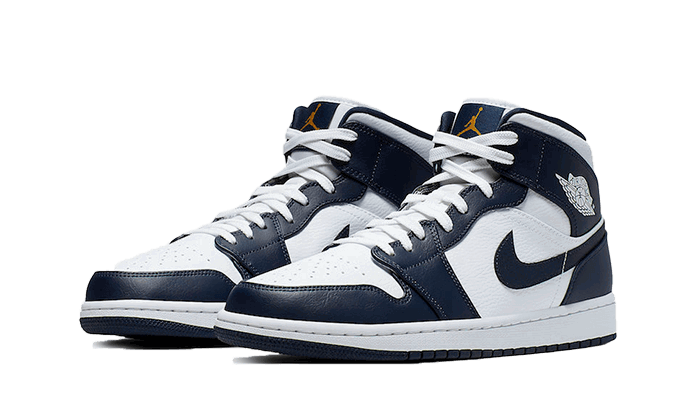 Кецове и обувки Jordan Air Jordan 1 Mid "Obsidian" Синьо | 554724-174, 1