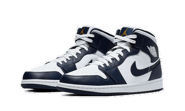 Кецове и обувки Jordan Air Jordan 1 Mid "Obsidian" Синьо | 554724-174, 1
