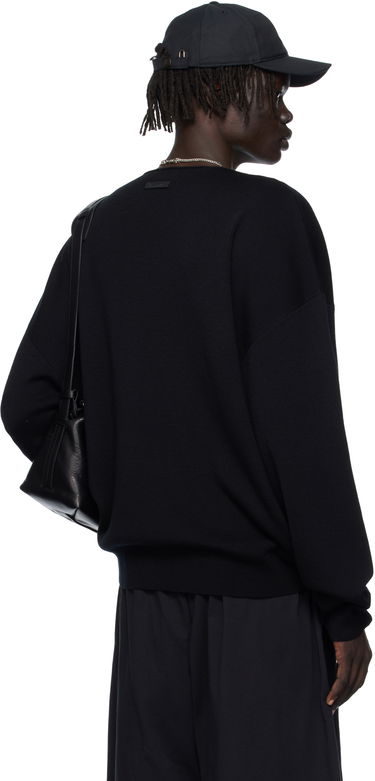 Пуловер Fear of God Fear of God ESSENTIALS Long Sleeve Crewneck Sweater Черно | 192SP256490F, 2