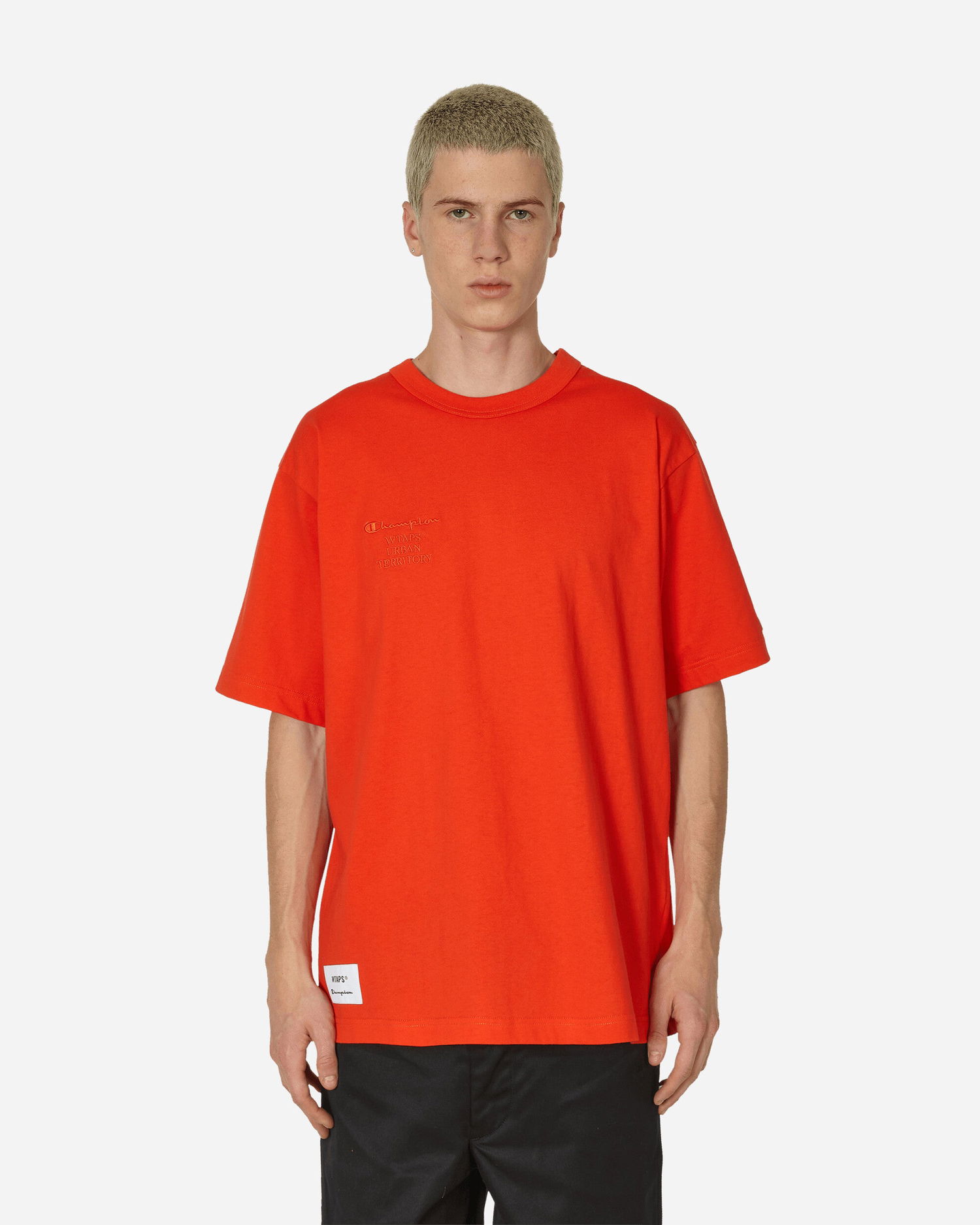 Риза Champion WTAPS Academy Crewneck Orange Червено | C8-Z351 840, 1
