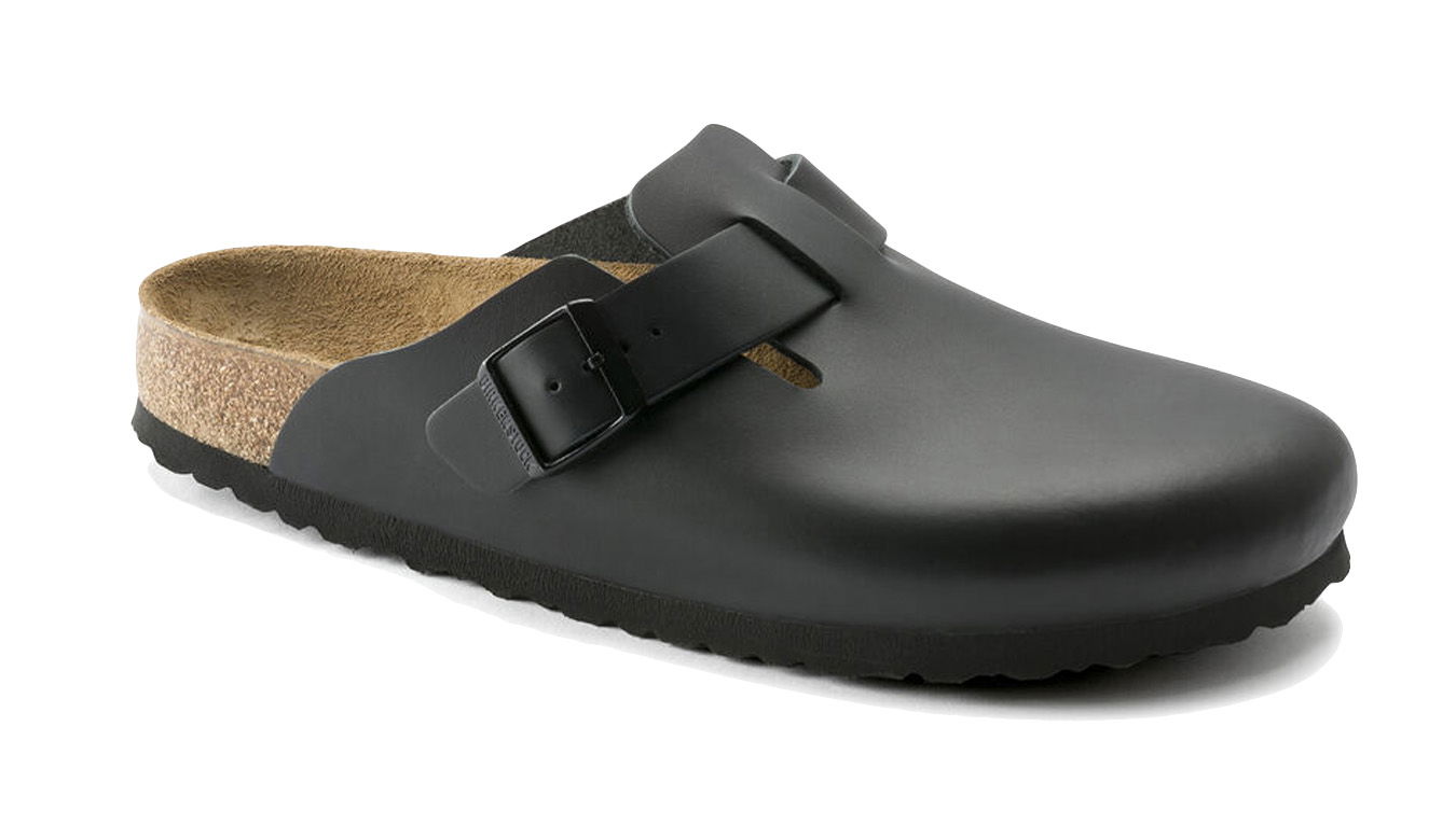 Кецове и обувки Birkenstock Boston Natural Leather Черно | 60193, 1