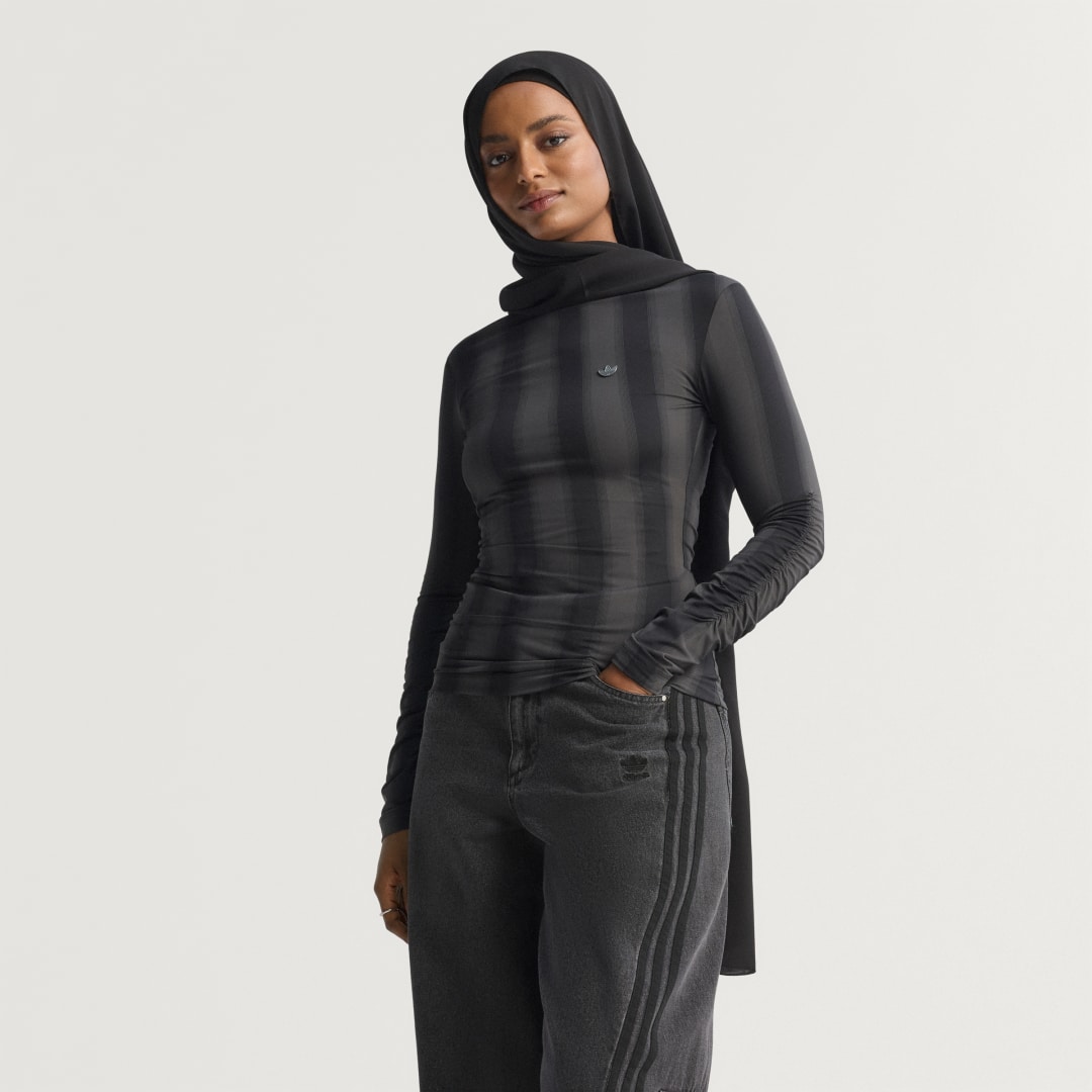 Тениска adidas Performance Long Sleeve T-Shirt Черно | JW7316, 0
