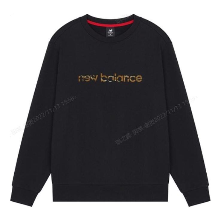 Пуловер New Balance Camouflage Logo Knit Round Neck Pullover Черно | AMT21353-BK