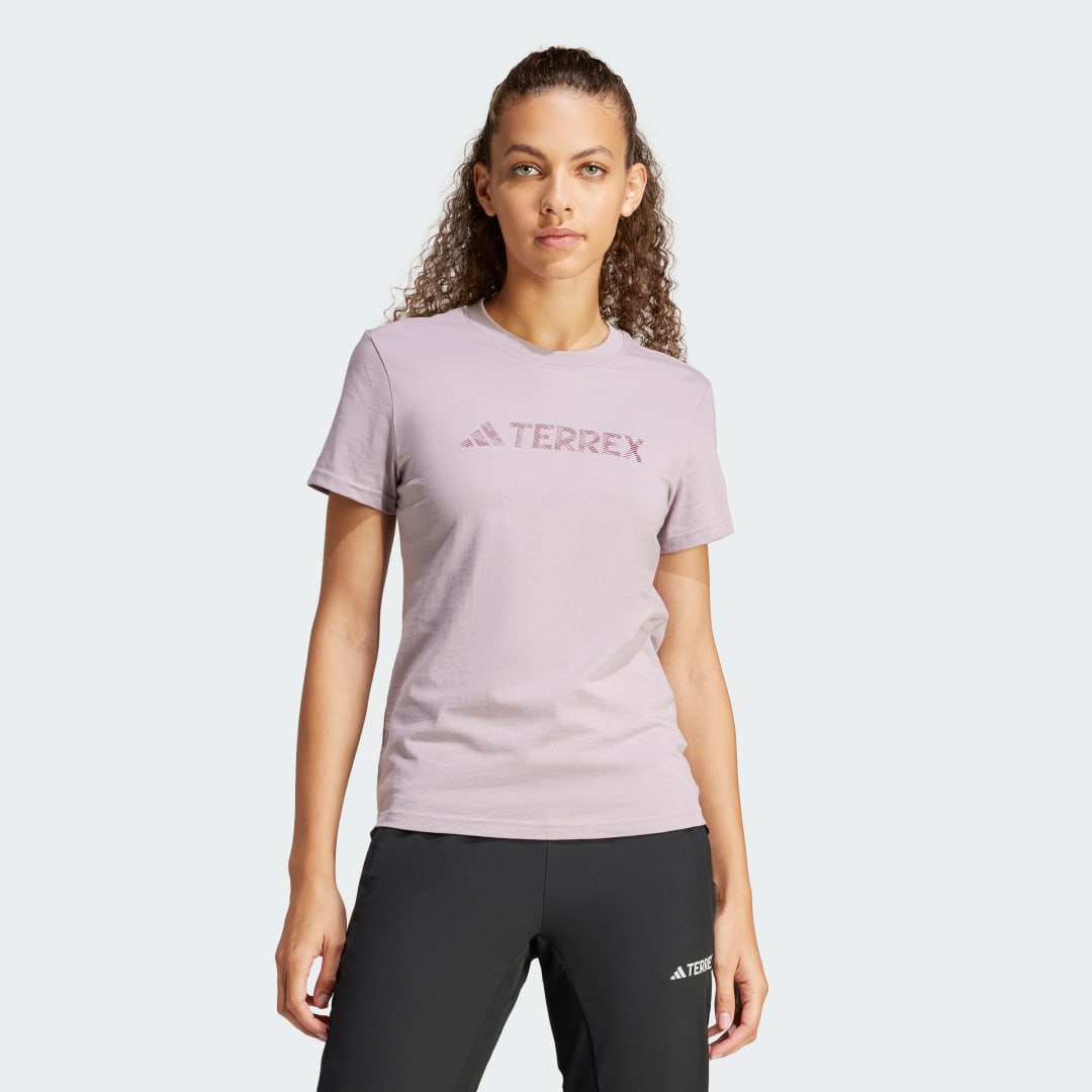 Тениска adidas Performance adidas TERREX Terrex Classic Logo Бежово | IN4668, 1